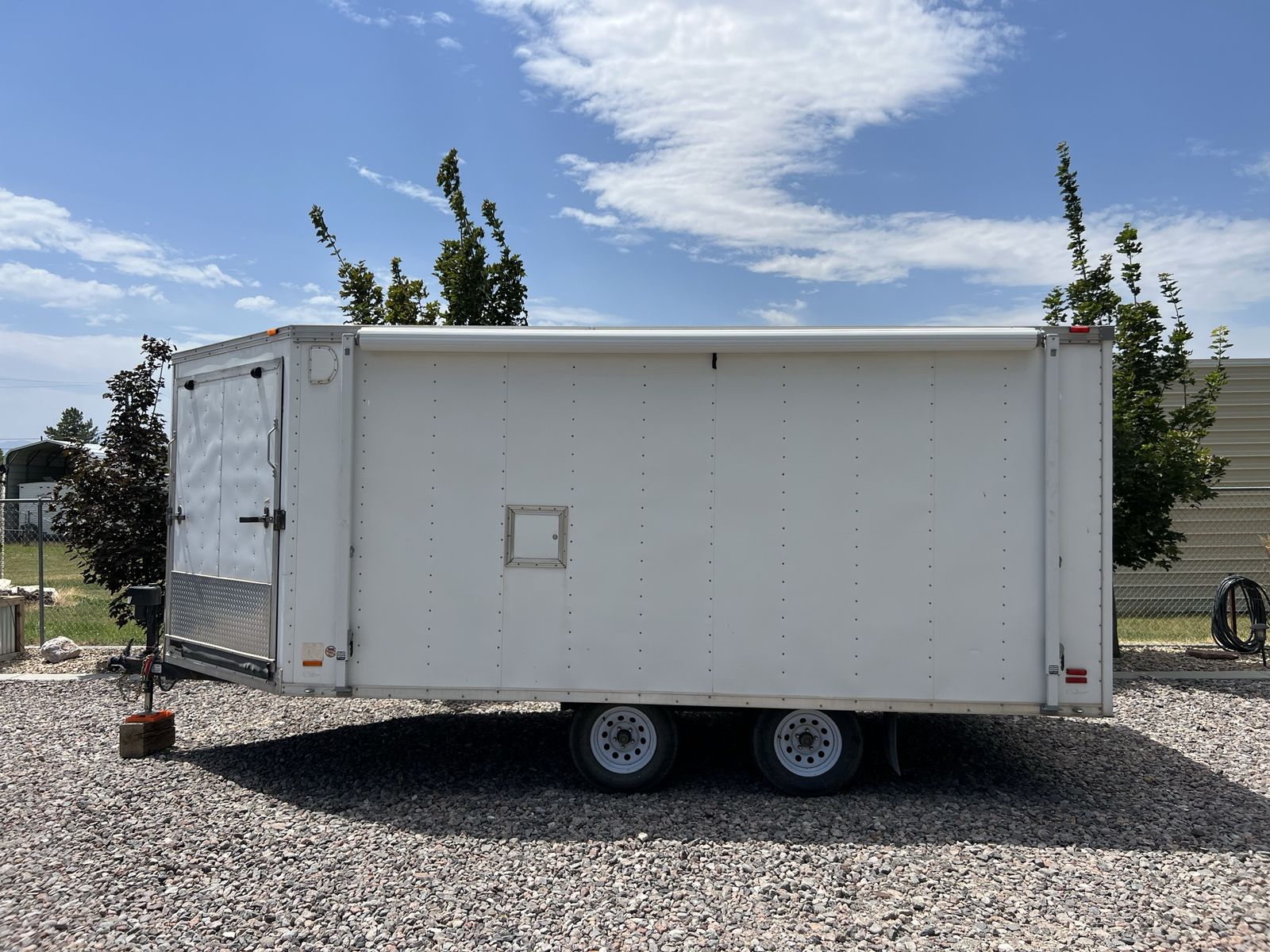 2005 Pace 19ft Enclosed Trailer w/ Electric Jack & 15ft Awning