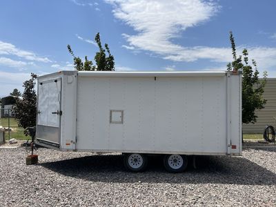 2005 Pace 19ft Enclosed Trailer w/ Electric Jack & 15ft Awning