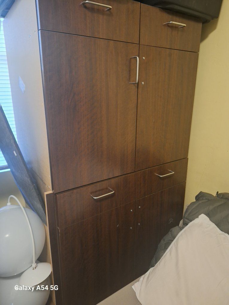 Dark Wood Cabinets