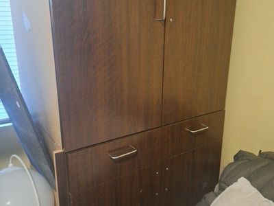 Dark Wood Cabinets