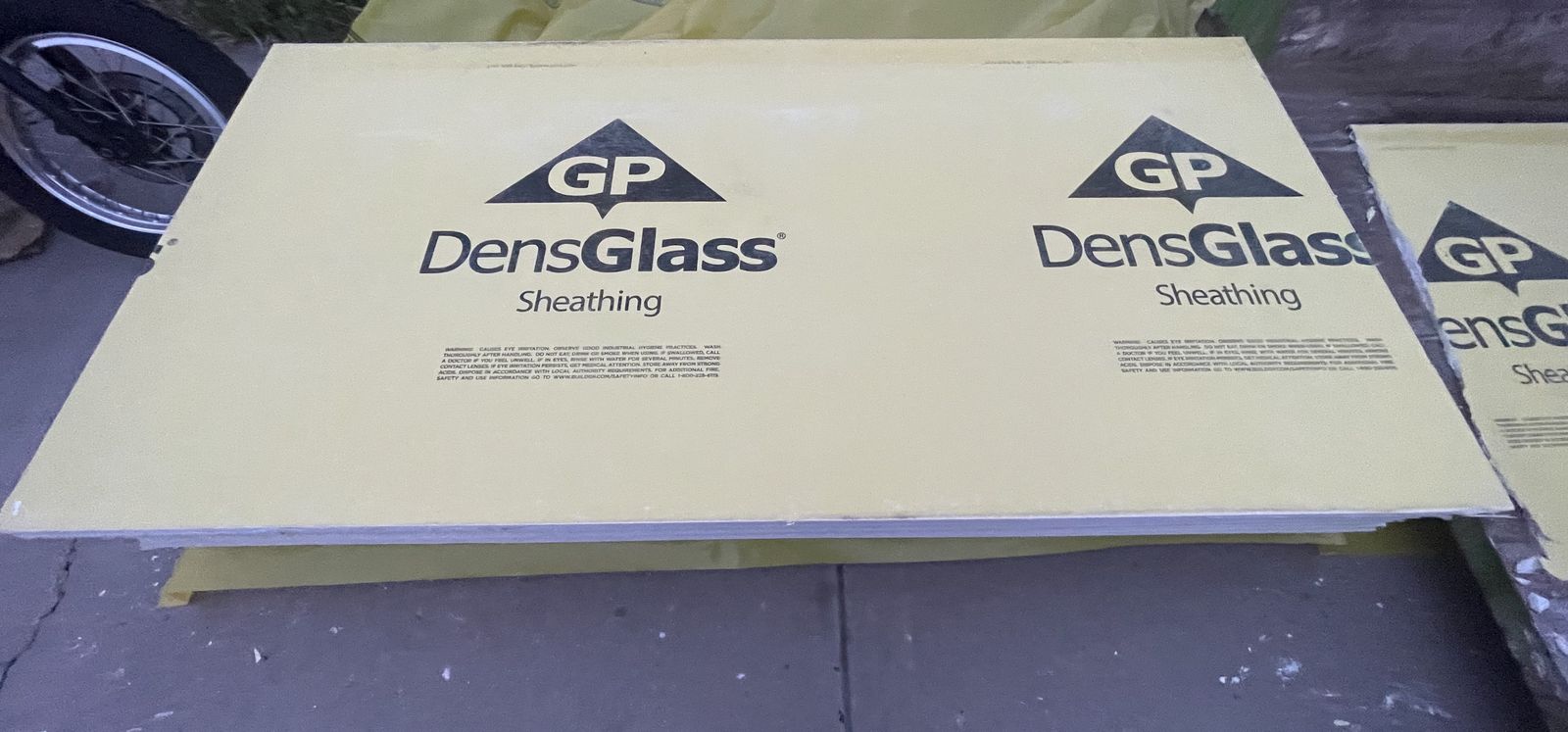 DensGlass sheets for bathroom or exterior
