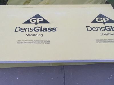 DensGlass sheets for bathroom or exterior