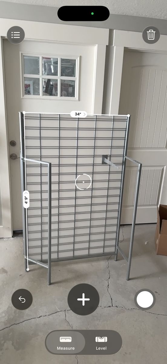 Folding Gridwall Merchandise front and back Display Rack - 34"x57" Freestanding Metal Vendor Display