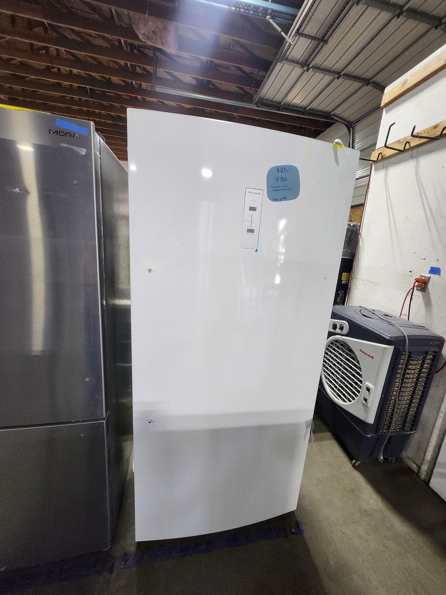Frigidaire White Upright Full Fridge! Brand New