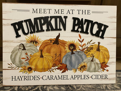 Fall Pumpkin Patch Sign
