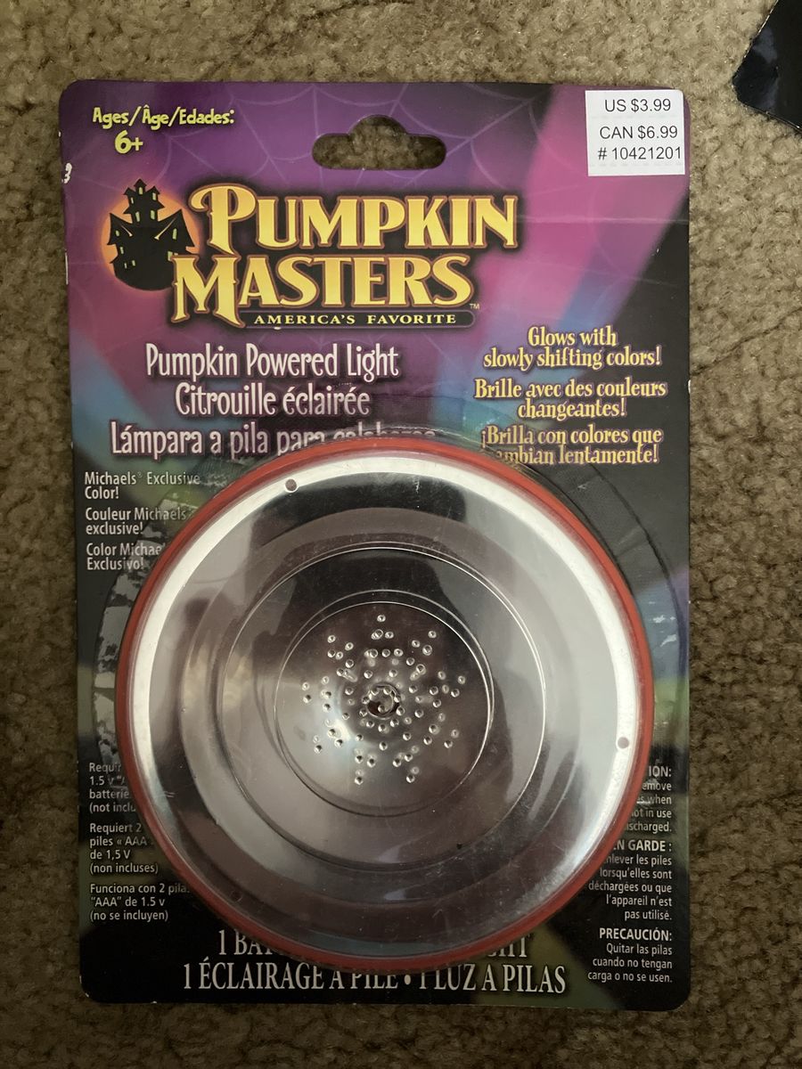 Pumpkin Masters Pumpkin Powered Light - Color Changing LED