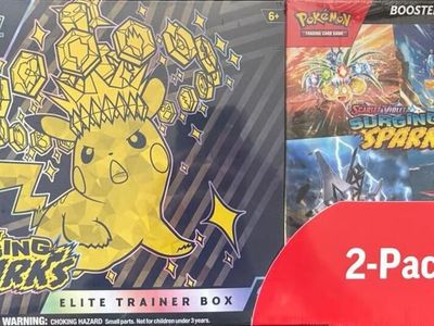 Costco Pokemon Surging Sparks 2-Pack Trainer Box and Booster Bundle