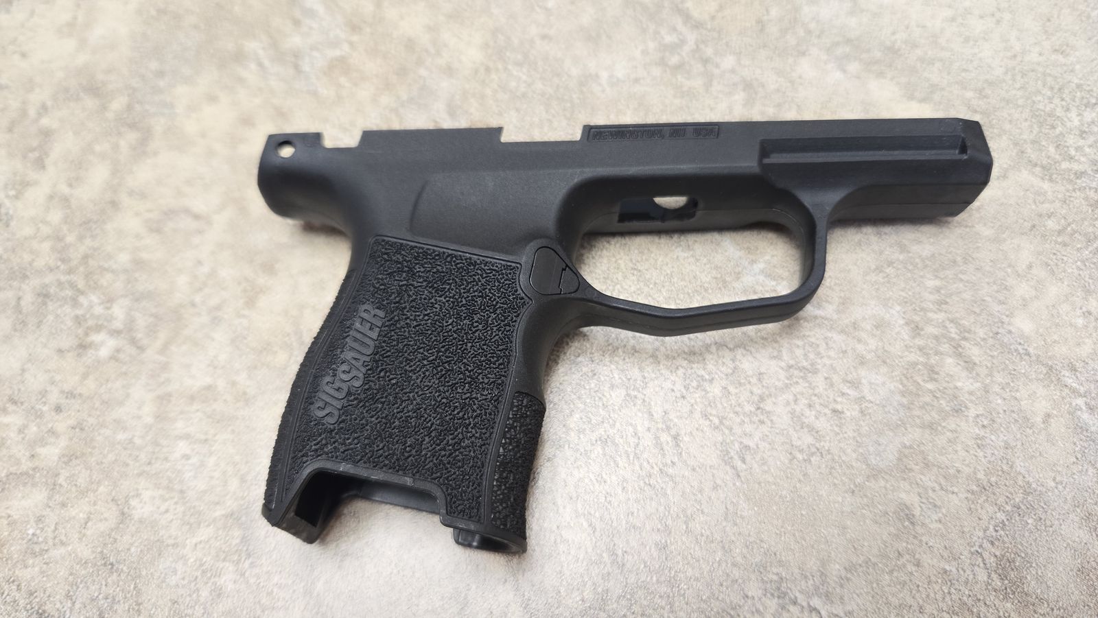 P365 Sig Sauer black grip module with safety cutout
