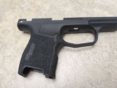P365 Sig Sauer black grip module with safety cutout
