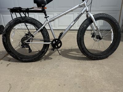 Mongoose Malus Fat Tire Mountain Bike with Rear Cargo Rack