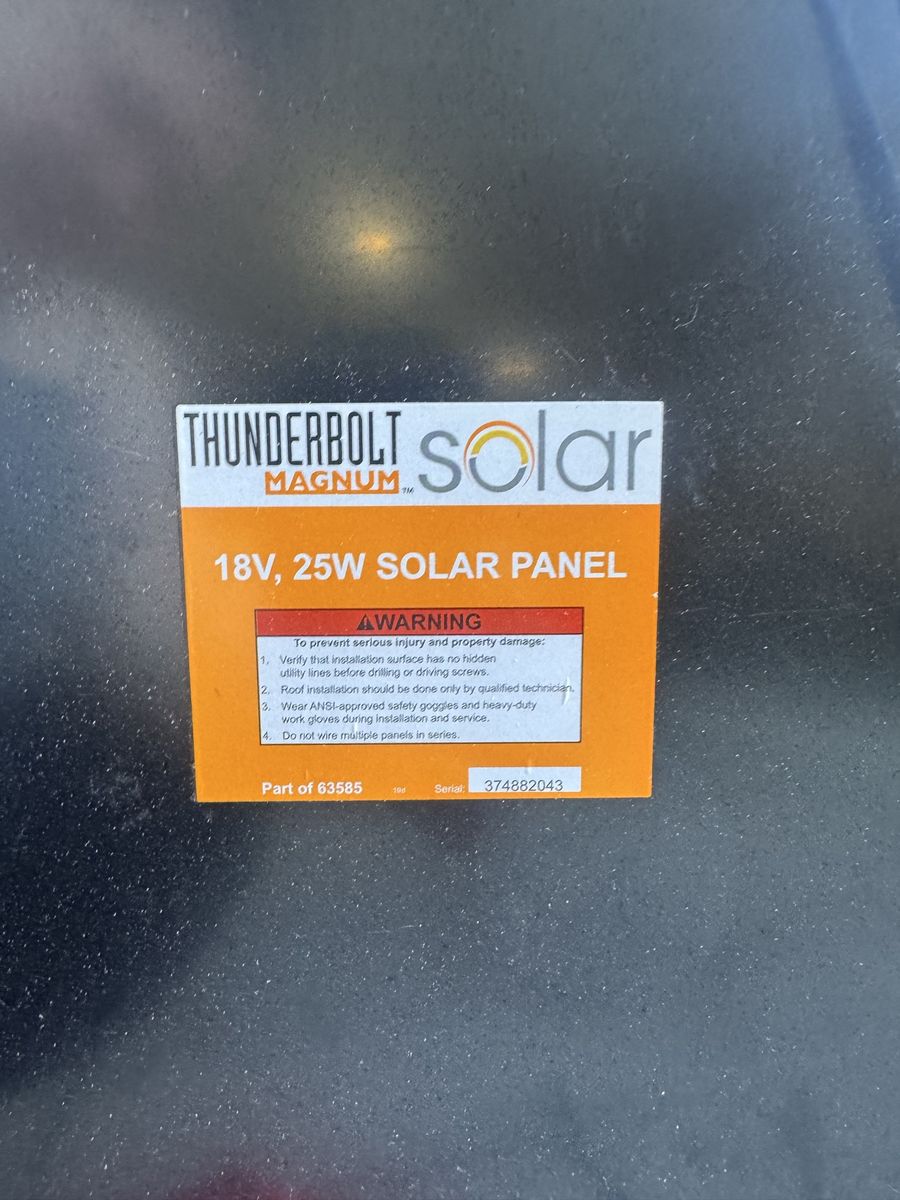 Four RV solar panels