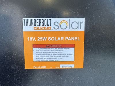 Four RV solar panels
