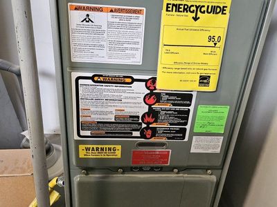Rheem 95.0 AFUE Natural Gas Furnace - EnergyGuide Rated, Efficient Home Heating System