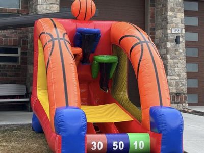 12ft basketball inflatable yard game rental