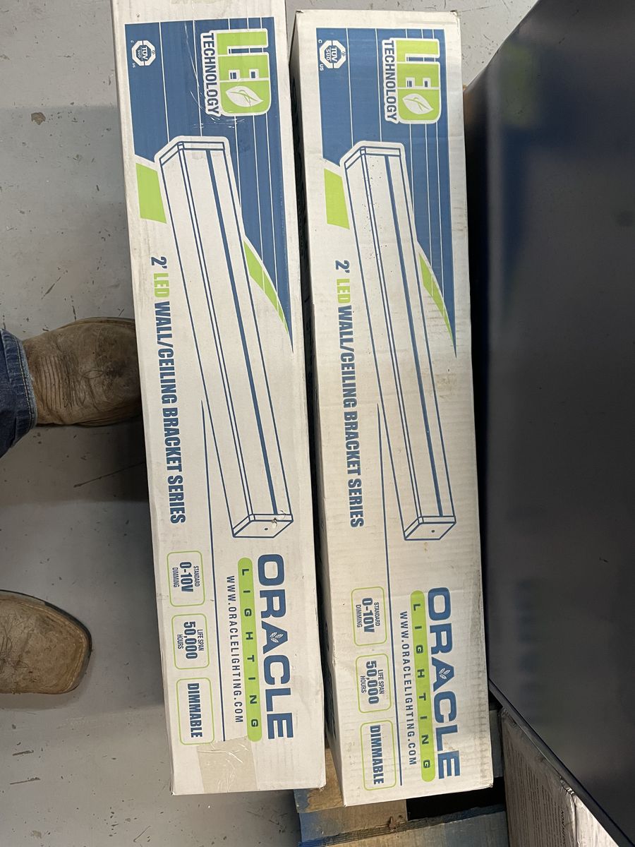 Oracle Lighting 2' LED Wall/Ceiling Bracket Series – Dimmable – 4000K – Set of 2