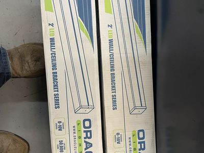 Oracle Lighting 2' LED Wall/Ceiling Bracket Series – Dimmable – 4000K – Set of 2