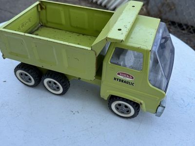 Vintage Tonka Pressed Steel Dump Truck Green Toy
