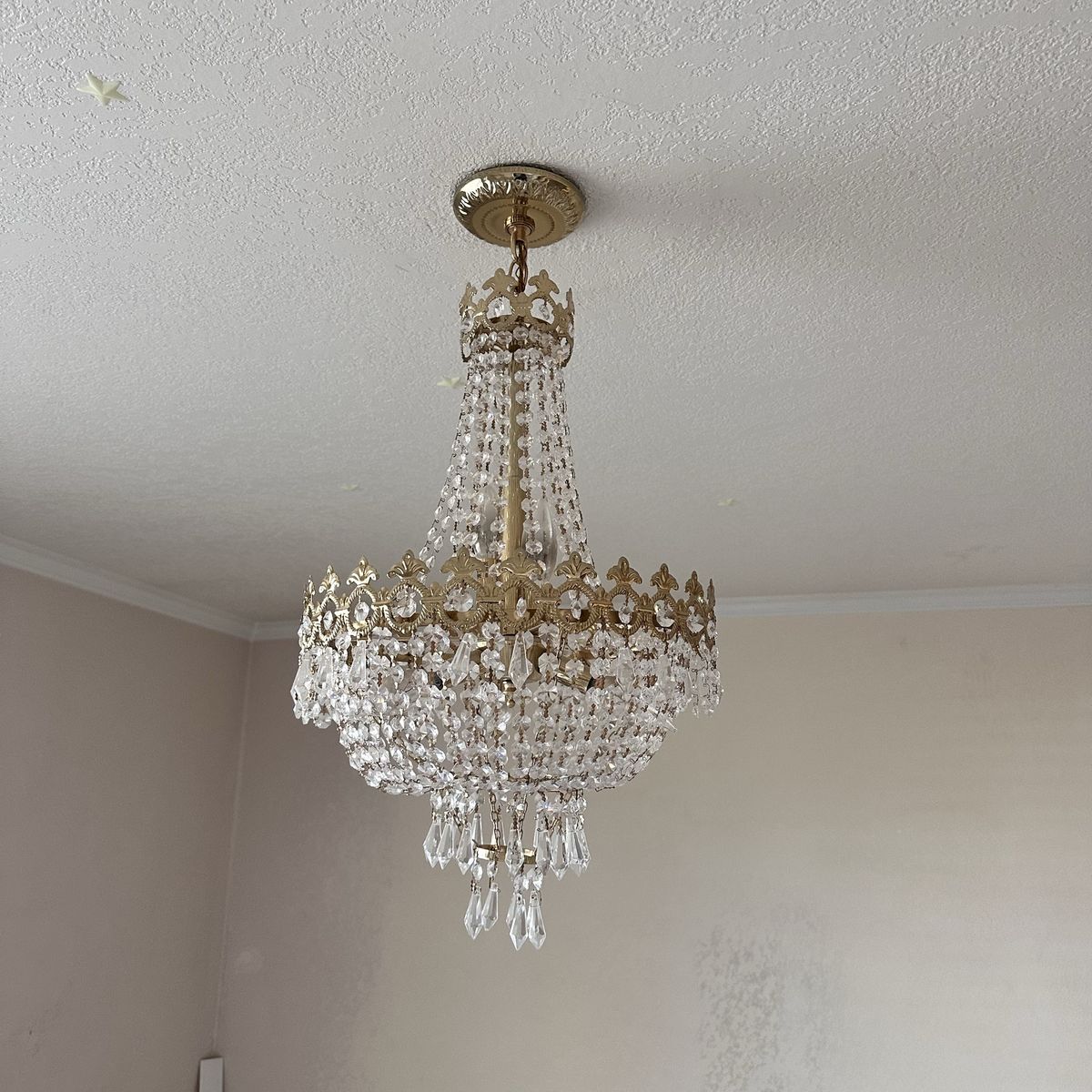 Vintage French Empire Style Swarovski Chandelier