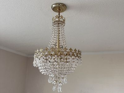 Vintage French Empire Style Swarovski Chandelier