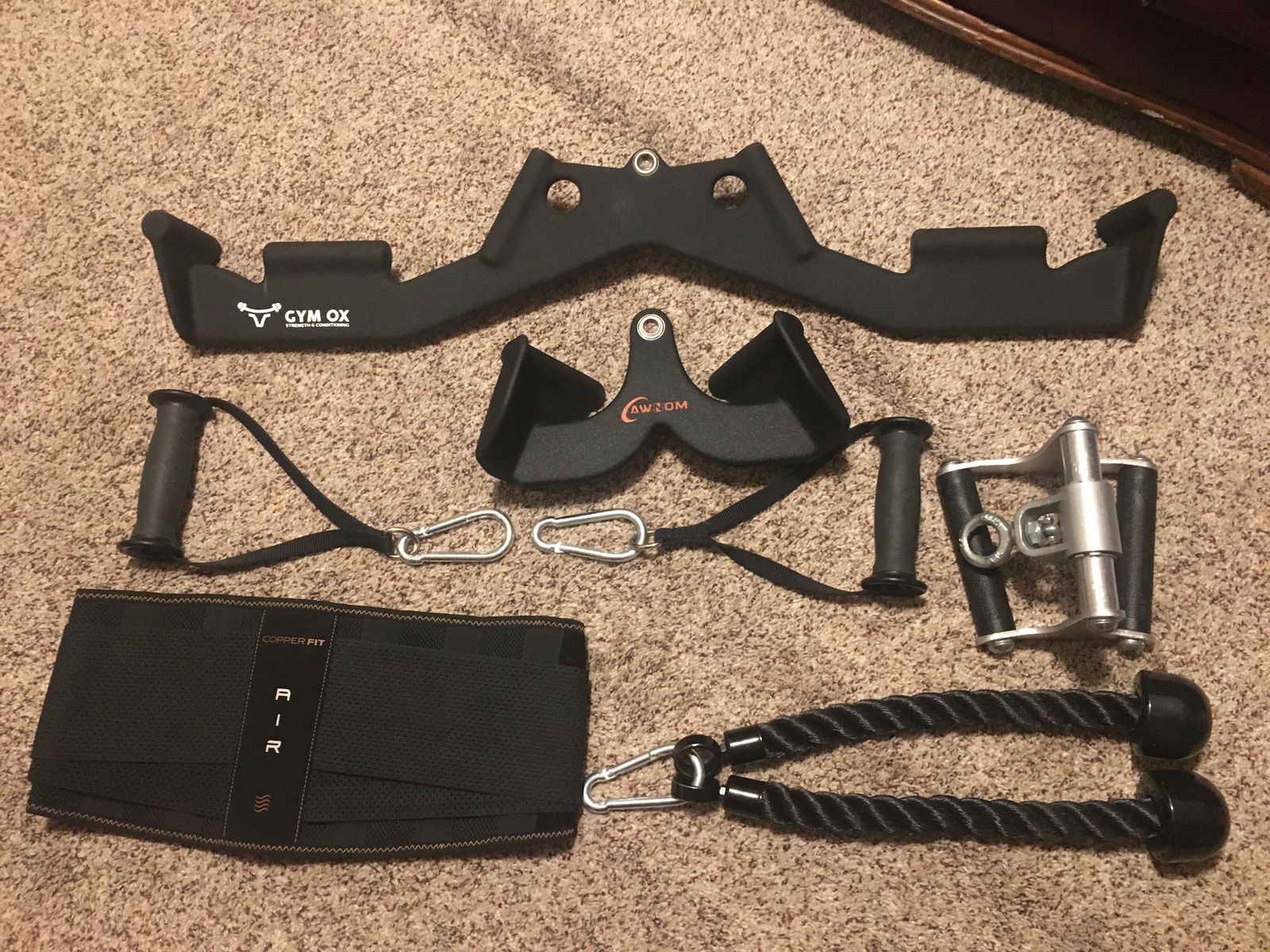 8 Piece Gym Equipment Bundle