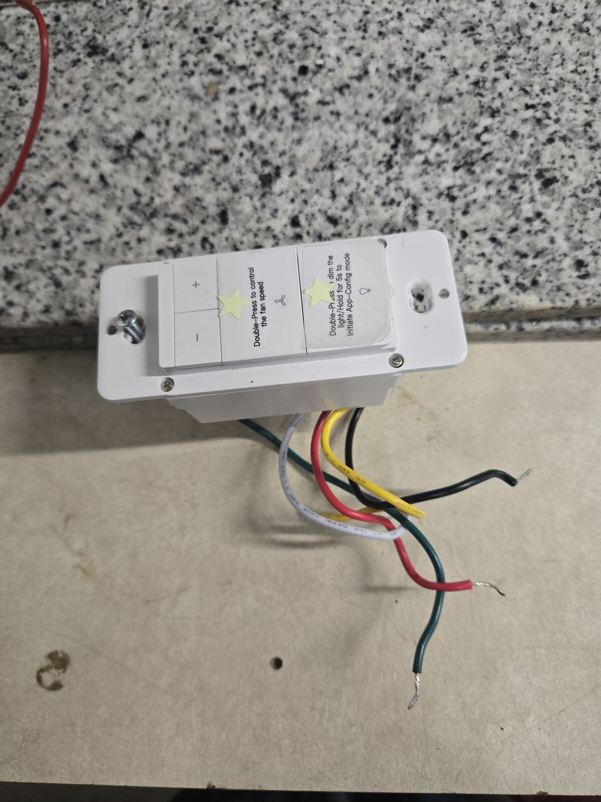 Treat life light and fan switch/dimmer