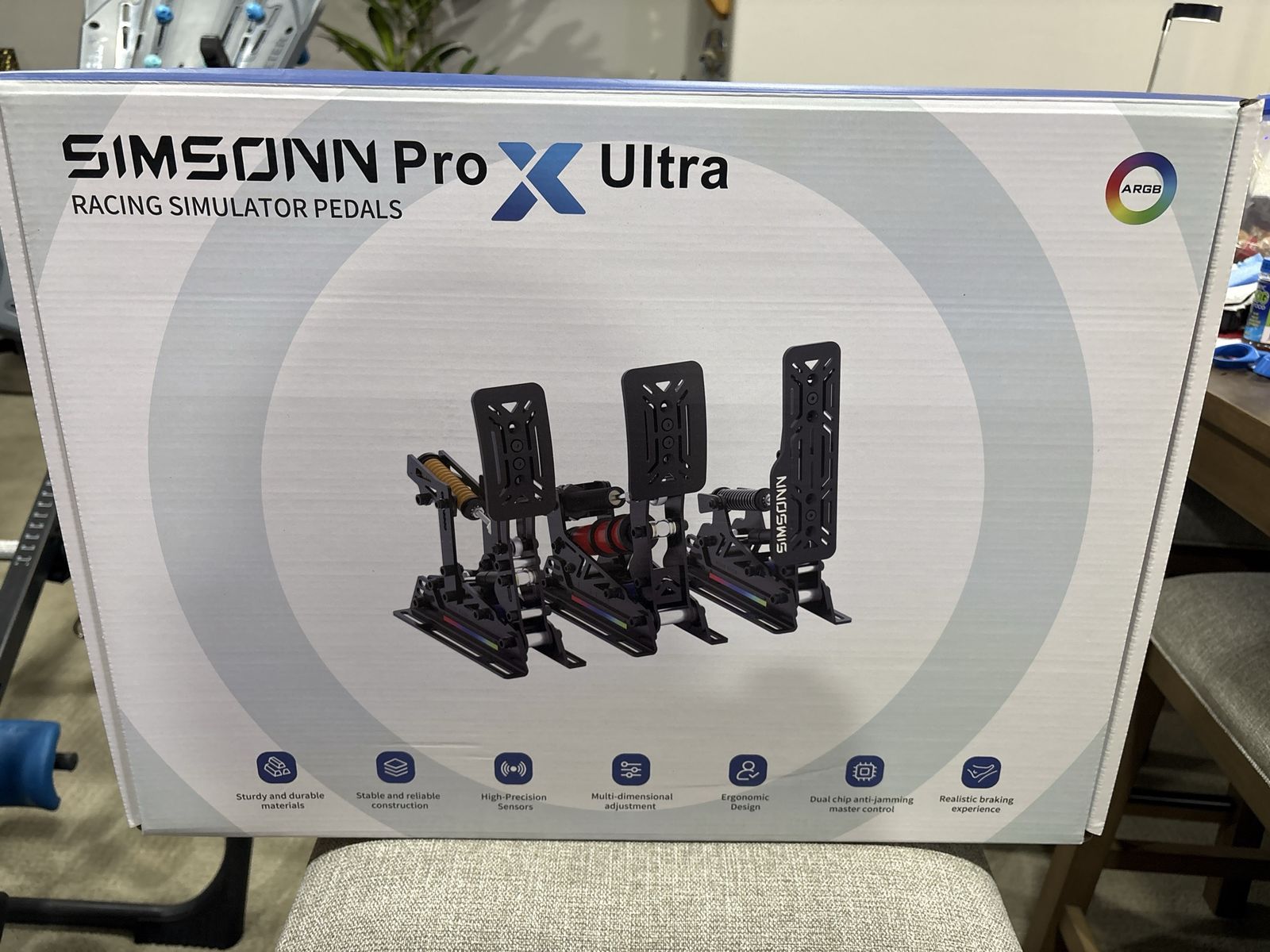 SIMSONN Pro X Ultra Racing Simulator Pedals - High-Precision Sim Racing Pedals
