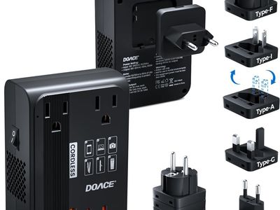 NEW Power Converter Adapter Combo with PD Chargers-350W Voltage Converter US to Europe - 220V to 110V Converter