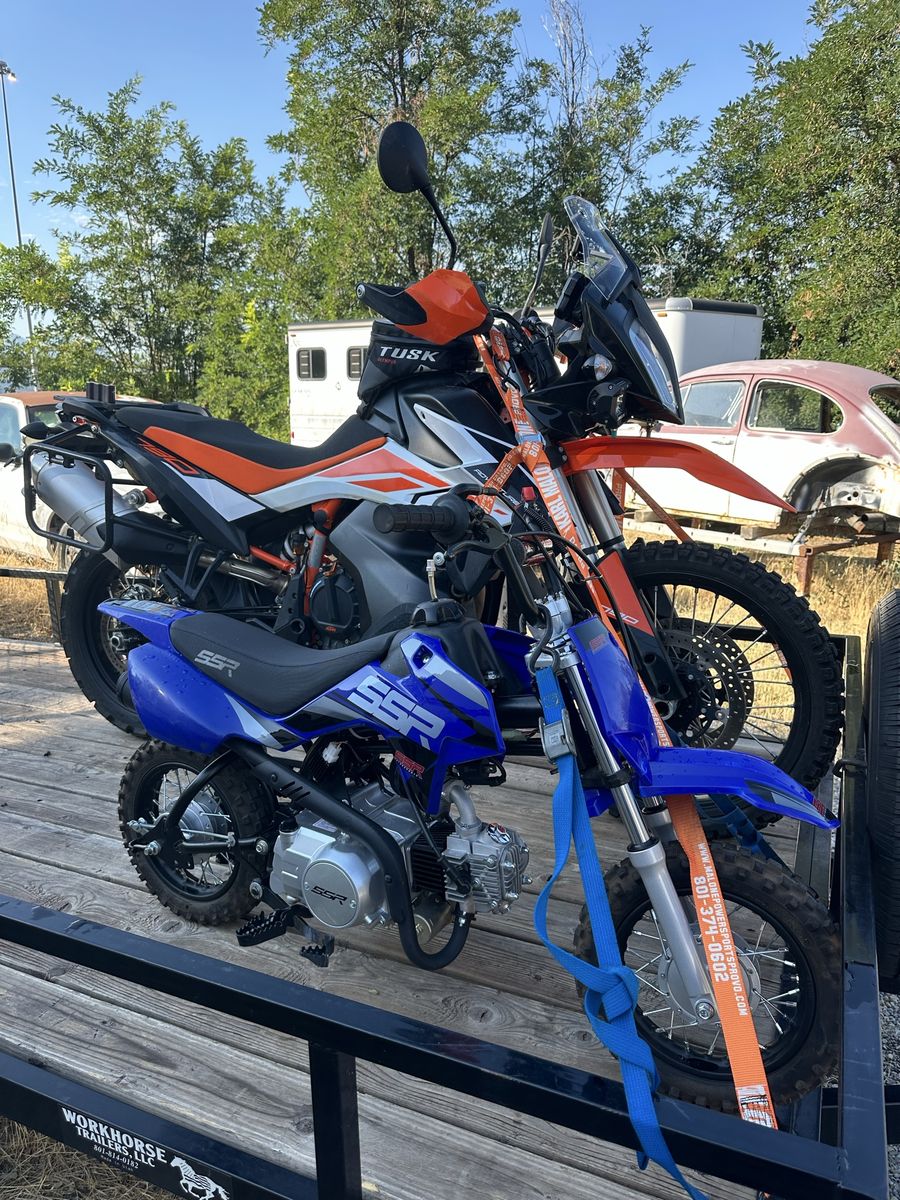 2024 80cc motorcycle bike, only been ridden one day!