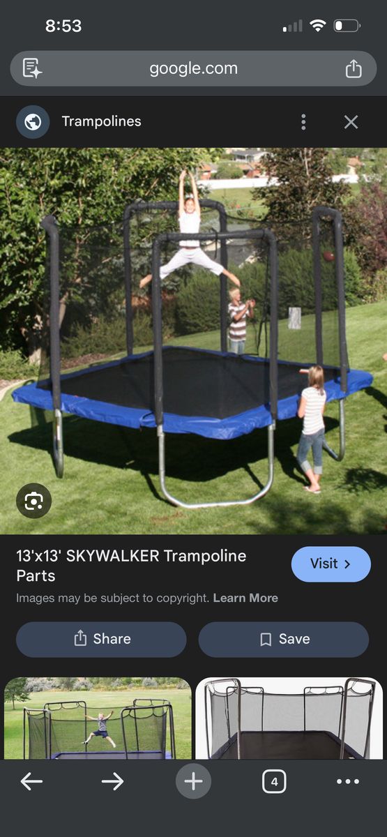 Skymaster 13' Square Trampoline