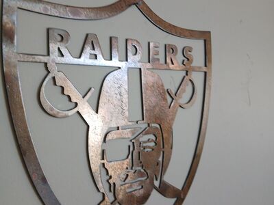 Raiders Metal Wall Sign