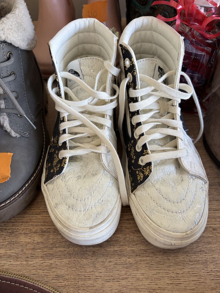 Vans Sk8-Hi Patchwork Floral Brocade High Top Sneakers