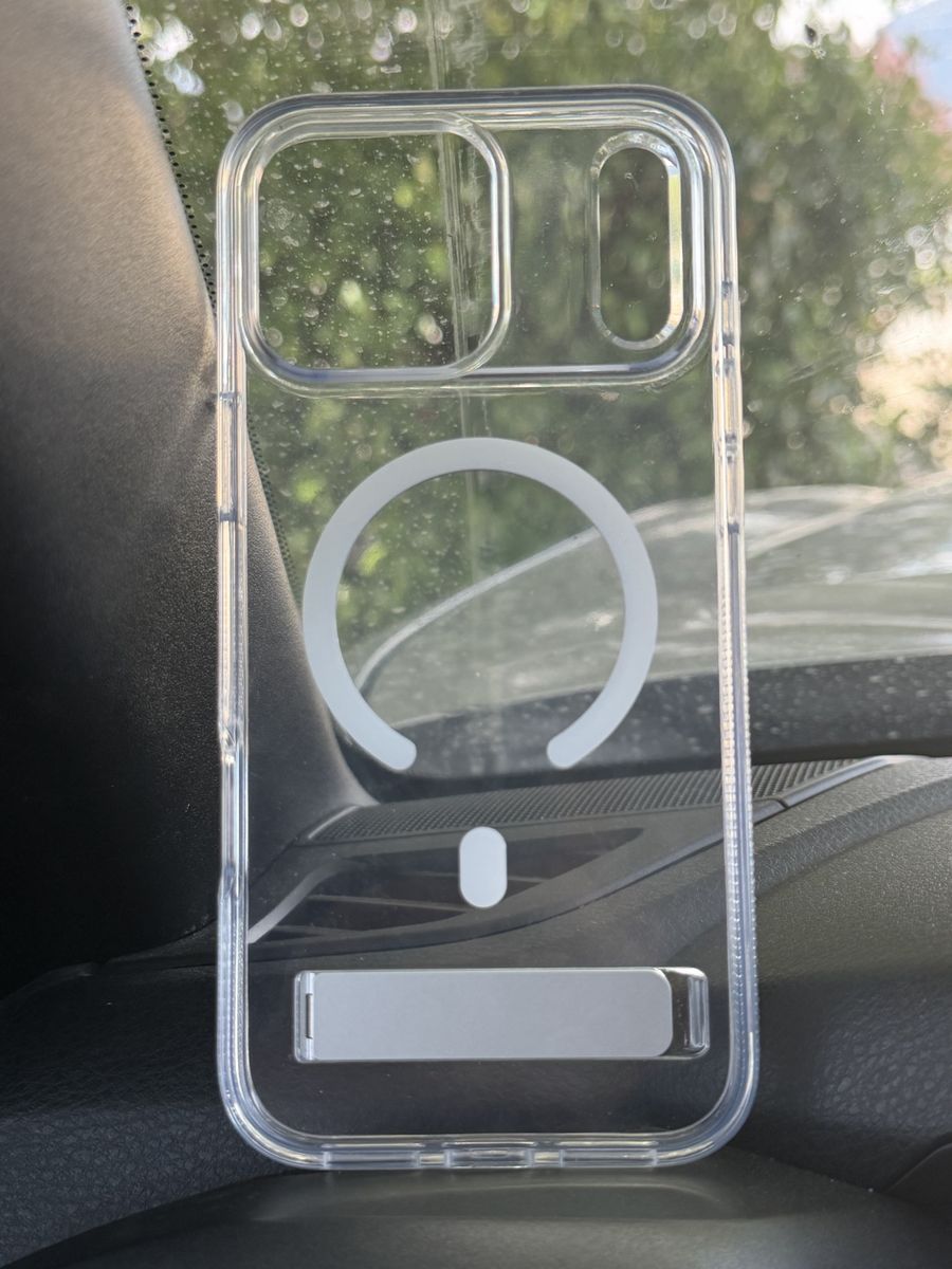 ZAGG iPhone 17 Pro Max Clear Case with Kickstand