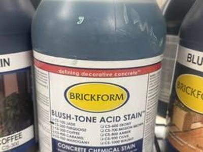 Turquoise Acid Stain - Add color that makes concrete stand out