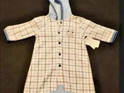 Rene Rofe Baby Infant Hooded Snowsuit Sack Romper Baby Sleeping Bag Fleece 0-6M
