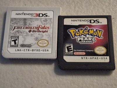 2-game bundle, Pokemon Pearl (DS) and Fire Emblem Fates: Birthright (3DS)