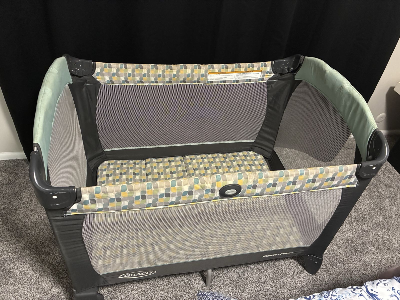 Graco Pack 'n Play and Foam Mattress Topper