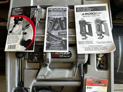 ROTOZIP SCS01LE Corded Spiral Saw with Hard Case and Accessories