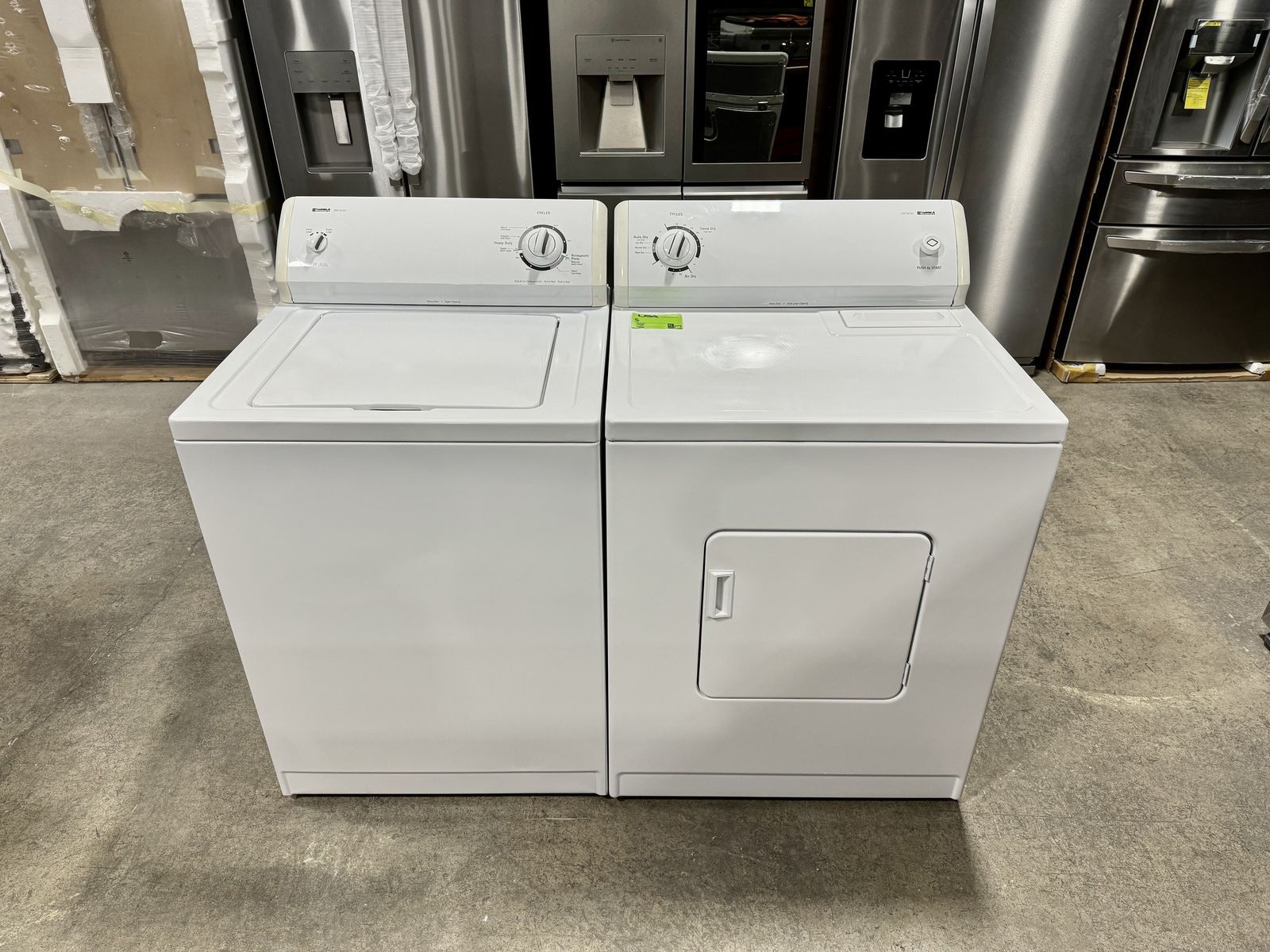 KENMORE WASHER AND DRYER SET