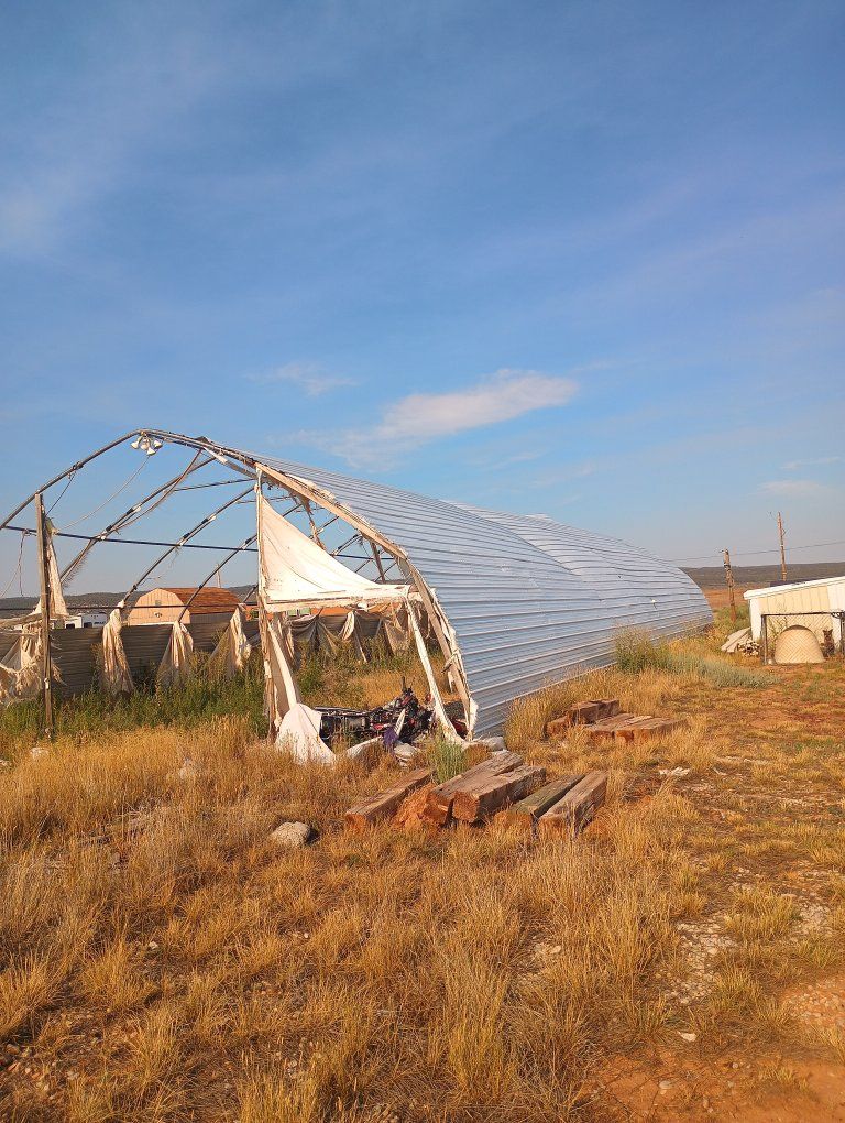 PORTABLE METAL BUILDING 100X32X16  ( NO PERMITS NEEDED )  COST $31,564.00, SELL FOR $15,000.00...