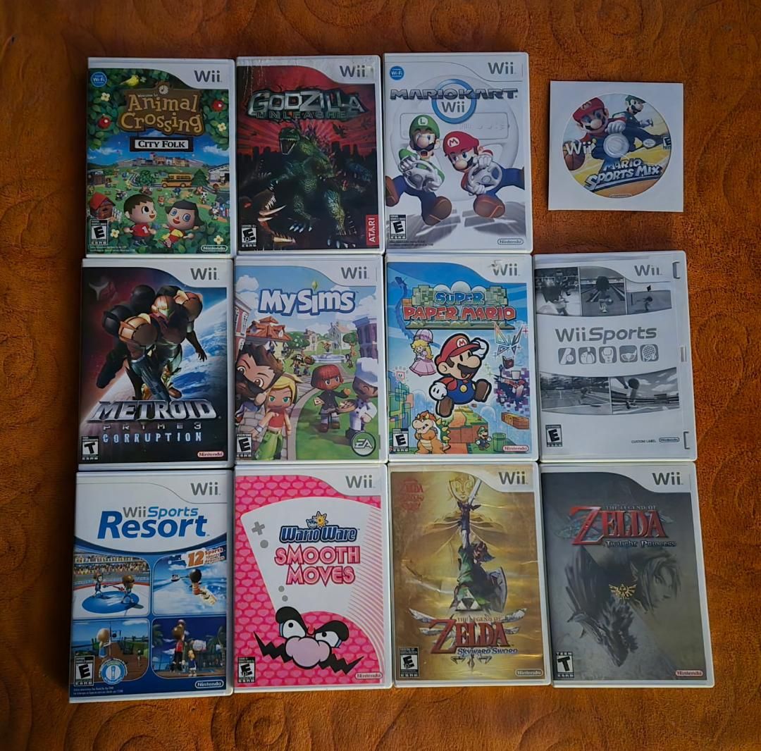 Nintendo Wii game bundle including Mario Kart! trades considered!
