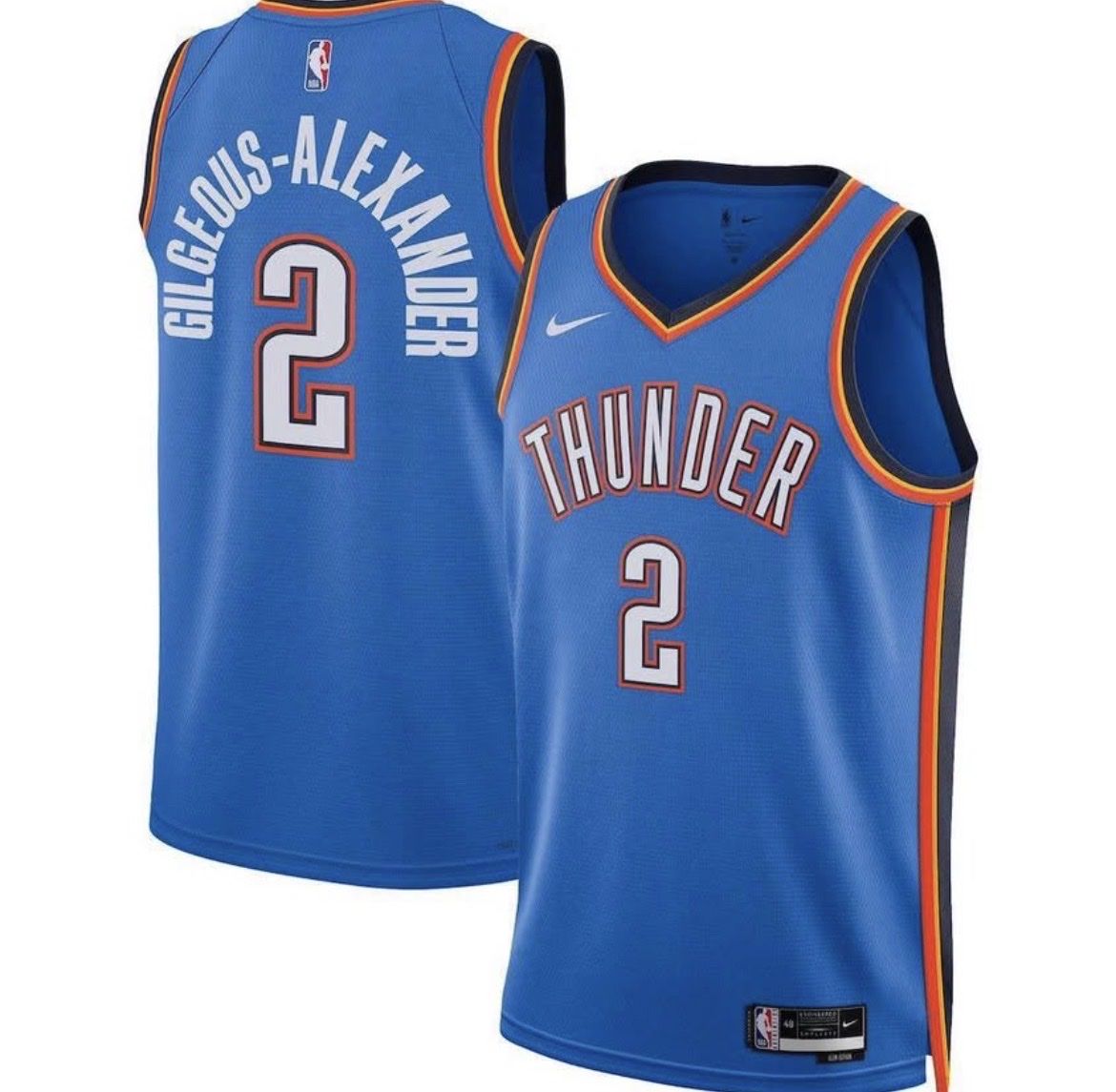 Shai Gilgeous-Alexander #2 | L & XL | Oklahoma City Thunder Swingman Jersey | SGA | MOJ024