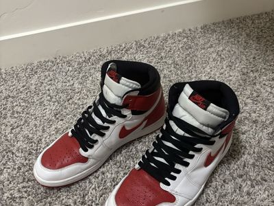 Air Jordan 1 Retro High OG “Heritage”, White/University Red/Black, 2022