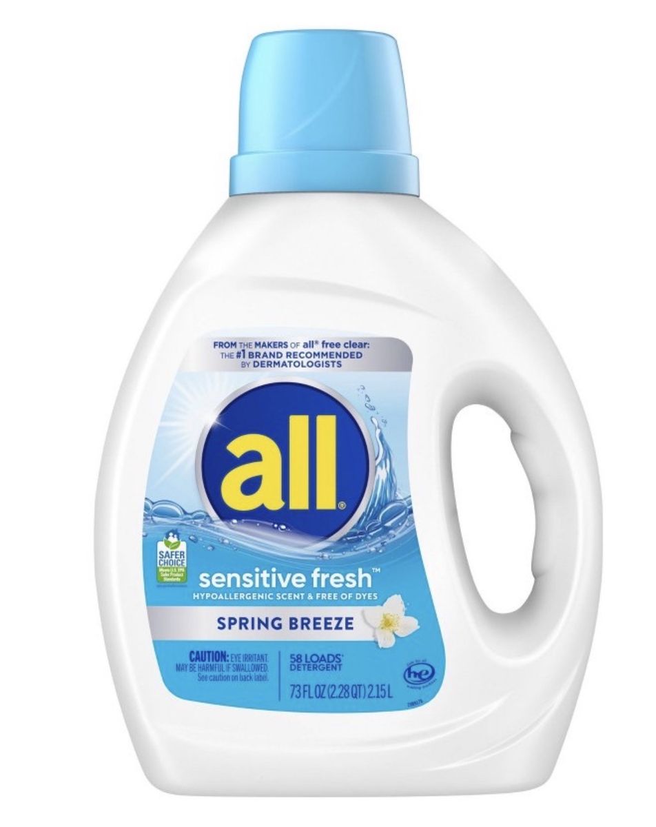 All Sensitive Fresh Spring Breeze Detergent 73 Oz