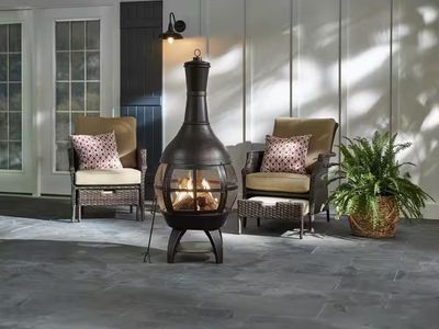 Hampton Bay 55.5 in. Outdoor Chimenea