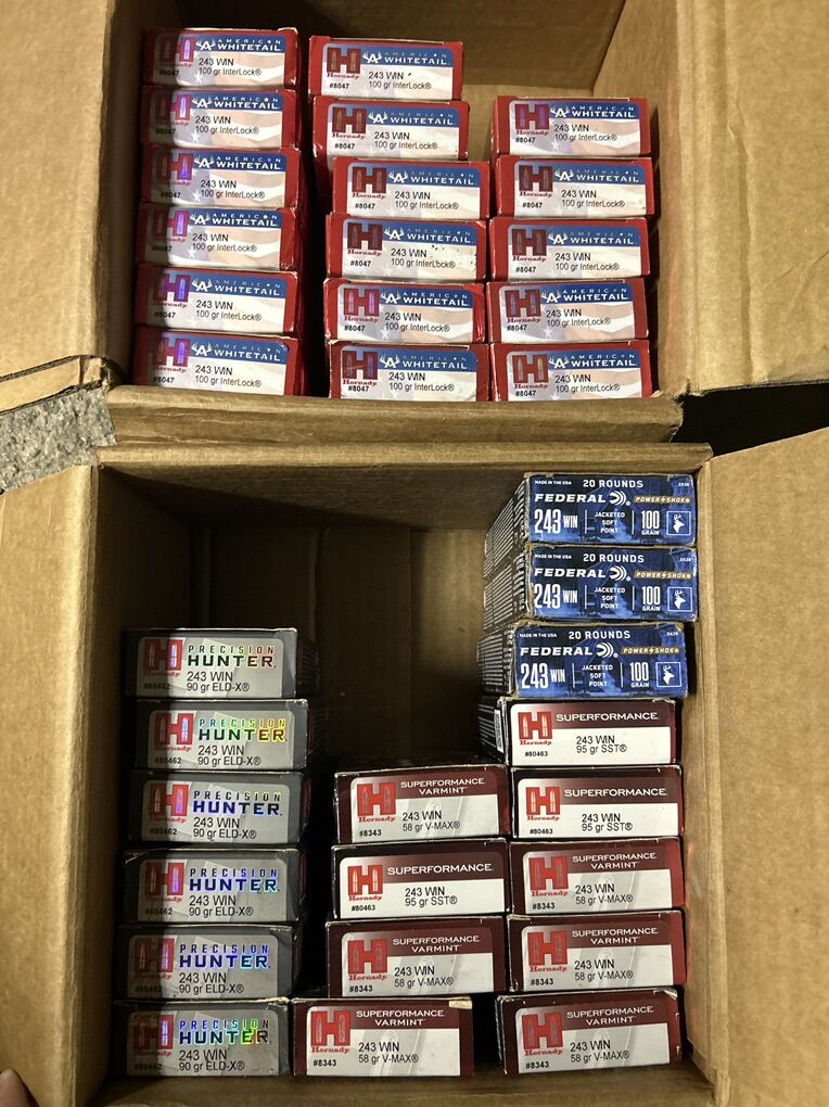 243 Win Ammo $20+ per Box