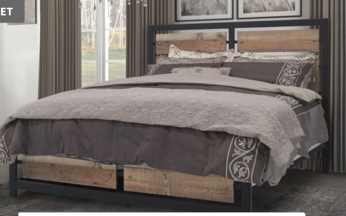 Brand new full size bed with mattress