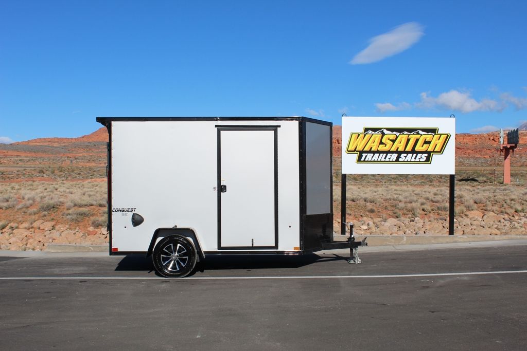 2026 Formula Trailers 6x10 3K Conquest SE Flat Top Sloped V-Nose Enclosed Cargo Trailer