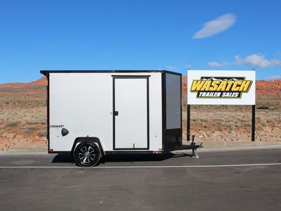 2026 Formula Trailers 6x10 3K Conquest SE Flat Top Sloped V-Nose Enclosed Cargo Trailer