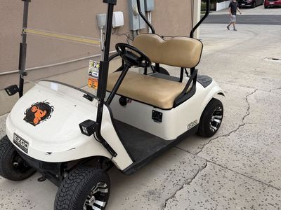 EZGO Golf Cart - Cream/Tan, Electric, 48V 18A DC HOUSE Charger