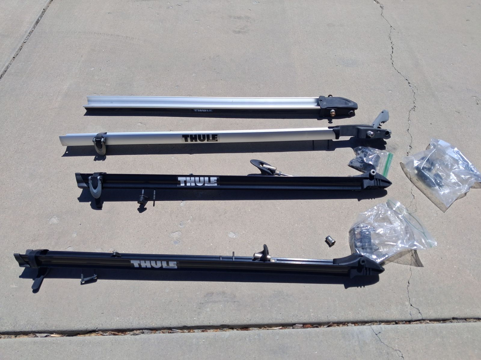Thule Bike Trays with Keys. I have five of these bike trays with all parts and keys. $25.00 per tray.